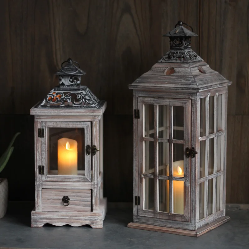 Collectible Vintage Lamps - Lámpara de viento de vidrio de