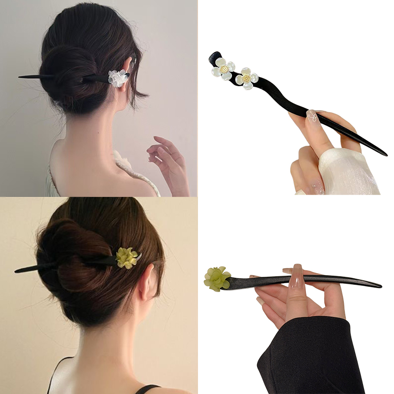Vintage Collectible Item - Palillos para el cabello de flores