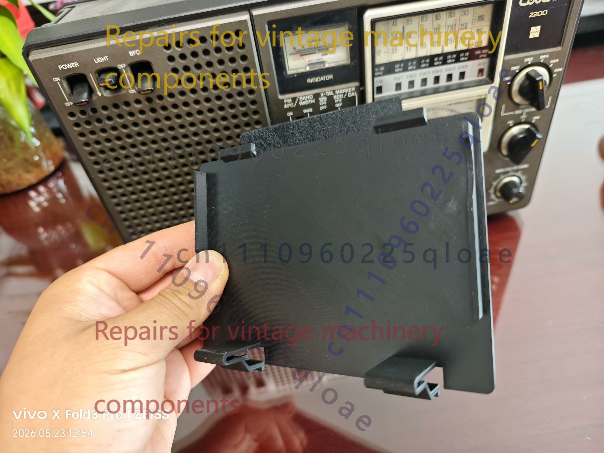 Vintage Radio Repair - 1 tapa de batería de repuesto
