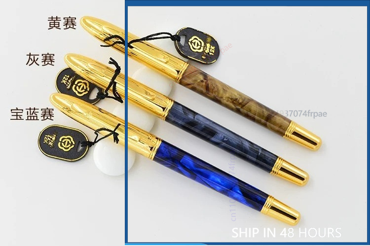 Vintage Collectible Pens - Pluma estilográfica de celuloide 12K dorada