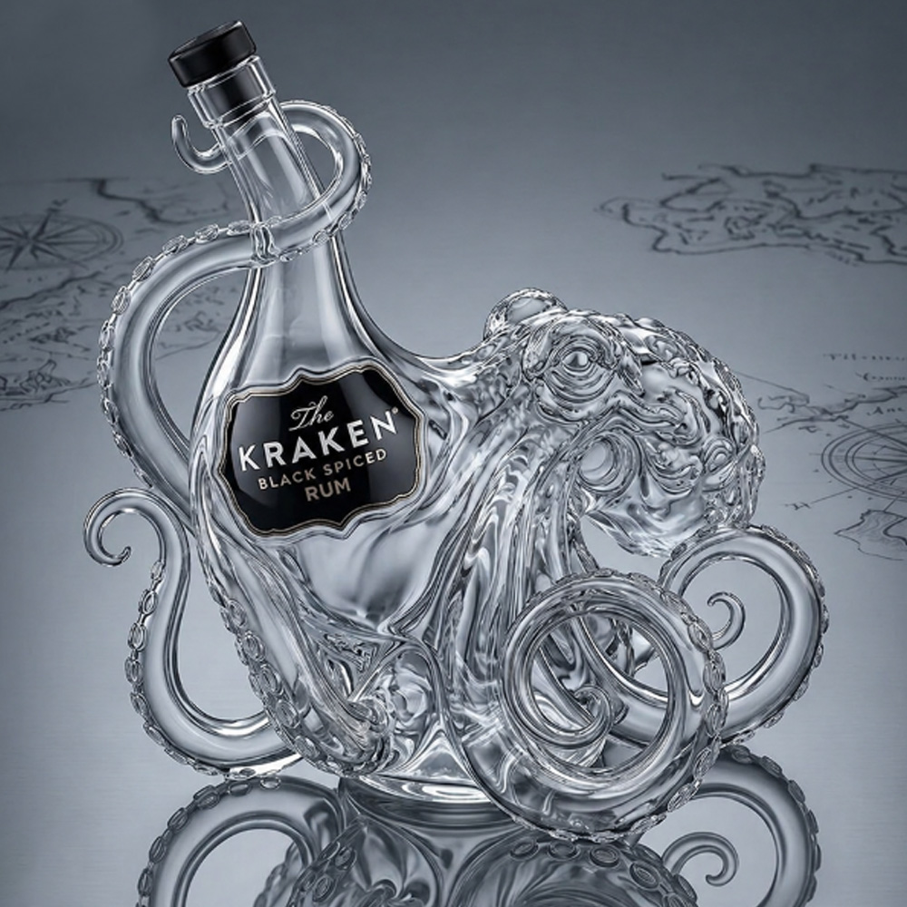 Decantador de Whisky Kraken Oc - Vintage Collectible Glassware reseña y precio