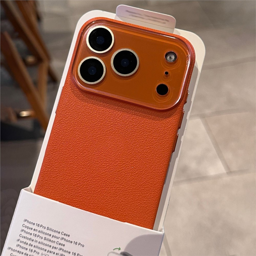 Funda de cristal duro HD de lu - Camera Leather Case reseña y precio