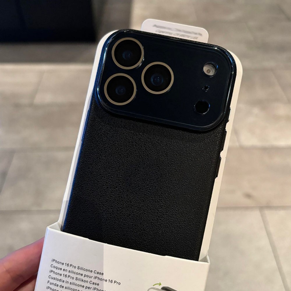 Funda de cristal duro HD de lu - Camera Leather Case reseña y precio