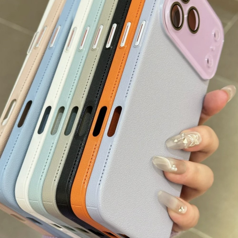 Funda de cristal duro HD de lu - Camera Leather Case reseña y precio