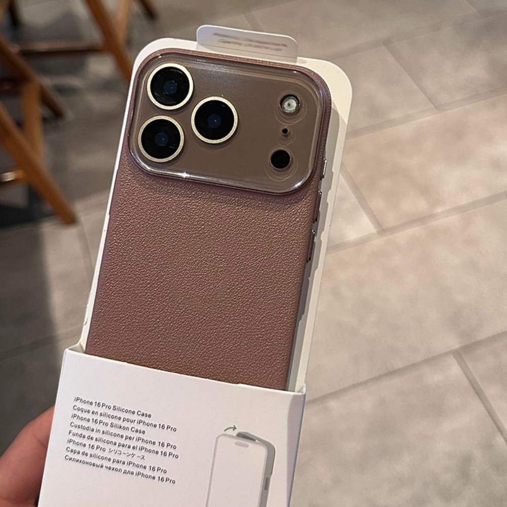 Funda de cristal duro HD de lu - Camera Leather Case reseña y precio