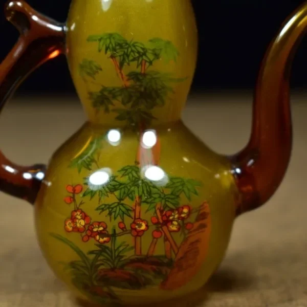 Botella de Vidrio con Acabado  - Vintage Collectible Glassware reseña y precio