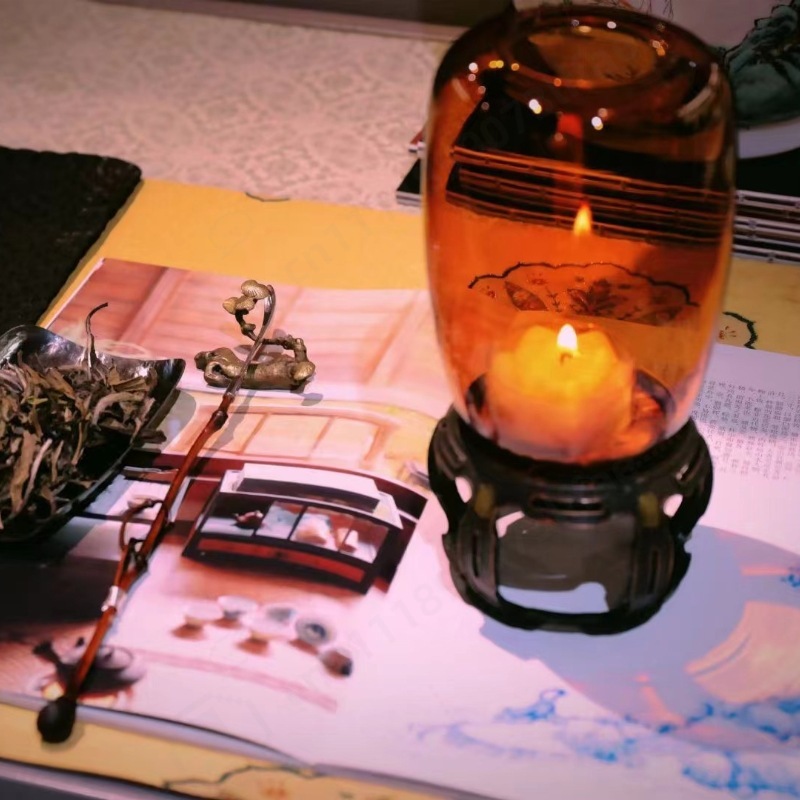 Portavelas de cristal vintage, - Collectible Vintage Lamps reseña y precio